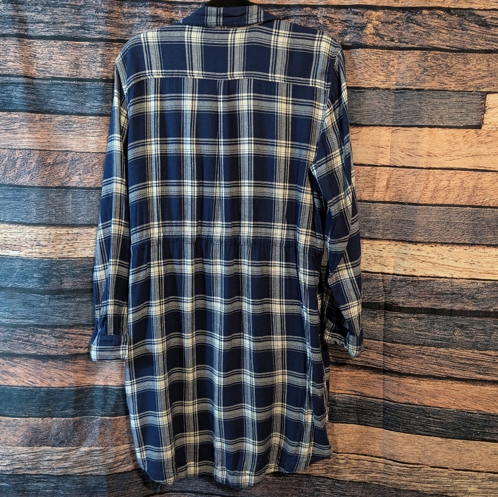 a.n.a Plaid Fitted Beaded Tunic - Picture 3 of 4